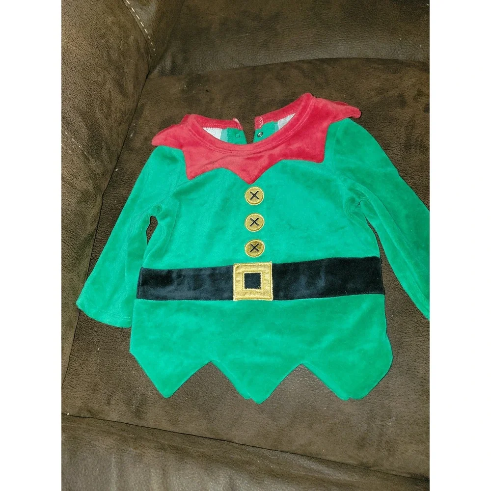Koala kids holiday Christmas elf outfit size 9 12 months top pants‎ hat